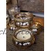 Set of 4 Pumpkin Silver Rim Mercury Vintage Glass Tea Light Holders Wedding     111658055914