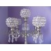 5 Arm Crystal Candelabra Votive Candle Holders Wedding Centerpieces 48CM Silver   253787466539