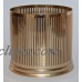 BATH & BODY WORKS GOLD MOD STRIPES METAL ROUND LARGE 3 WICK CANDLE HOLDER 14.5 667543998456  172693886543