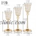 Set of 3 Gold Crystal Tealight Holder Set Table Centerpieces Modern Wedding Gift   372371422157