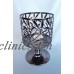 BATH BODY WORKS DARK SILVER BRANCHES LEAVES PEDESTAL LARGE 3 WICK CANDLE HOLDER    223036821536