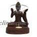 Buddha Oil Burner Fragrant Melts Essential Aromatherapy Statue Glass Dish   231657873799