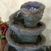 Sunnydaze Rocky Mountain Slide Tabletop Water Fountain with LED Light 819271022938  292664248694