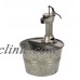 Vintage Style Galvanized Metal Water Pump & Pail Indoor/Outdoor Fountain   401580721305