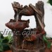 Sunnydaze Woodland Tree & Tiered Leaf Waterfall Tabletop Fountain with LED   302827749206