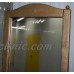 MATCHING PAIR OF LEATHER CLAD GOLD PAINTING FULL LENGTH 198.5CM TALL MIRRORS   183377859620