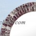 Silver Mosaic Glass Round Wall Mirror 'Fractal Glare' Artisan-made NOVICA India   382541942360