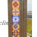 PUNCHED TIN MIRROR mixed talavera tile mexican folk art mirrors wall decoration   273296524538