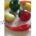 Murano Style Glass Lot of 8 Pieces Fruit & Vegetables Apple Pear Orange Eggplant   123305805094