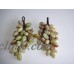 Set of 2 Marble Onyx Grape Bunches Grapes Polished Green Brown White NOS New #3   153108996687