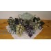 Vtg Mid Century Marble Stone Green Grapes Cluster With Carved Leaves   192601593594