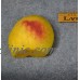 antique stone sliced fruit alabaster colored peach  19th c  hand made  original    392099284919