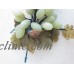 Vintage LARGE LIGHT Green JADE Grapes Cluster w/ AGATE Stone Leaves Beautiful   153132108073