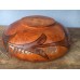 Vintage Large Polished Hand Carved Wood Wooden Fruit Decor Decoration Bowl   292652575402