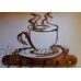 Coffee Cup Key Rack Holder Metal Wall Art   153134859693