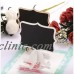 10pcs Mini Wooden Message Blackboard Note Sign Memo Chalkboard Clip Stand Holder   173470612388