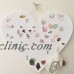 2019 "Heart" Cork Memo Notice Board message home office wall pinboard, 7 pins   252784215692