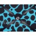 French Bulletin Board Photo Memo Turquoise Black Giraffe Print 7.08 x 9.4 inch   273385073141