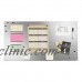 Magnetic Board Message with Dry-Erase Pad Office Décor Steel Silver NEW 691045397820  332516747966