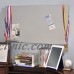 Magnetic Board Message with Dry-Erase Pad Office Décor Steel Silver NEW 691045397820  332516747966