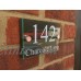 MODERN HOUSE SIGN PLAQUE DOOR NUMBER STREET GLASS EFFECT ACRYLIC NAME   262792886113