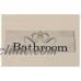 Bathroom Laundry Toilet Room Door Elegant Sign Wall Plaque or Hanging Vintage   292045951672