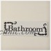 Room Laundry Bathroom Toilet Sign Tin Door French Wall Plaque House Country   292045437437