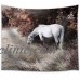 wall26 - White Horse - Fabric Wall Tapestry Home Decor - 68x80 inches   123310047181