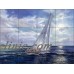 Ceramic Tile Mural Backsplash Mirkovich Sailing Sailboat Nautical Art NMA072   361620148633