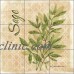 Ceramic Kitchen Tile Backsplash Herbs Sage by Sara Mullen SM090   362355118571