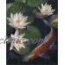 Ceramic Tile Mural Backsplash Macon Koi Fish Water Lily Asian Art LMA034   361828530090