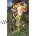 RISING SPRING B. Shaw girl flowers Tile Mural Kitchen Backsplash Marble Ceramic   232790541635