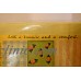Large Yellow Mid Century "A Quilt is like an Old Friend" Metal Tin Wall Pocket   253685610797