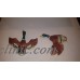  Vintage MCM Ceramic Flying Mallard Ducks Wall Pocket Japan  253803216478