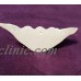 Vtg White Opalescent Koi Dragon Fish & Shell Ceramic Wall Hanging Pocket Planter   173453496554