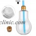 Plastic Light Bulb Transparent Flower Vase Water Bottle Jar 300ml 400ml 500ml   302690448154
