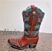Montana West Loan Star Cowgirl Home Decoration Turquoise Boot Vase Table Decor   152662564984