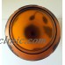 7" CAMEO GLASS VASE High Relief Oak Leaf/Acorn Design Orange Green Brown    153139612475