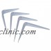 4pcs Wall Furniture Shelf Brackets Braces Iron White 10x12.5cm DT 4894462121498  262554212148