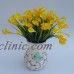 27Heads Artificial Plastic Calla Lily Fake Leaf Flowers Plant Bouquet Home Decor   253169586270