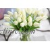 24 PCS Artificial Real Touch PU Tulips Bouquet Flower Wedding Decor   132744884073