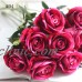 Artificial Fake Roses Flannel Flower Bridal Bouquet Wedding Party Home Decor   153140009429