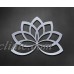 Garden Lotus Flower Steel Metal Wall Art Hanging Decor Piece By Master Cut   132714865575