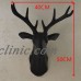 Mini Wall Mounted Black Whitetail Buck Bust Deer Head Art Plaque Hunt Sculpture 616556194713  123289944275