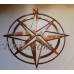 Nautical COMPASS ROSE   North Point WALL ART DECOR   48" copper/bronze plated   151873297883