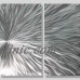 Modern Abstract Silver Metal Wall Art Home Decor - Enlivenment III by Jon Allen 718117175251  351027107651