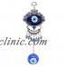 Turkish Oval Blue Evil Eye Amulet Wall Hanging Car Decor Blessing Protector Gift 800030414774  372325577339