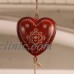 Red Tin String of 4 Hearts on Twine Home Decor Gift 80cms BRAND NEW Red   181421758950