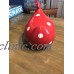Painted And Glazed Red Polka Dot Terra Cotta Rooster   113202447316
