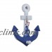 Nautical Hanging Hook Wooden Anchor Shaped Anchor Shell Wall Home Door Art Decor   173381256262